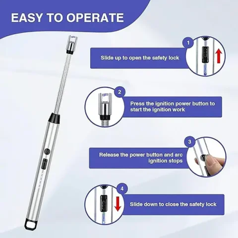Rechargeable Electric Gas Lighter for Kitchen 3