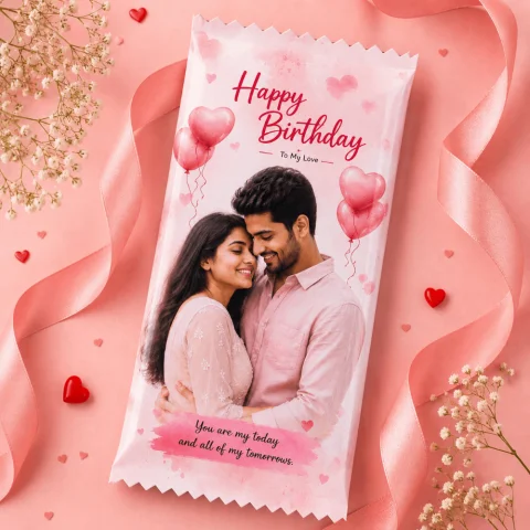 Customized Photo Chocolate Big Size