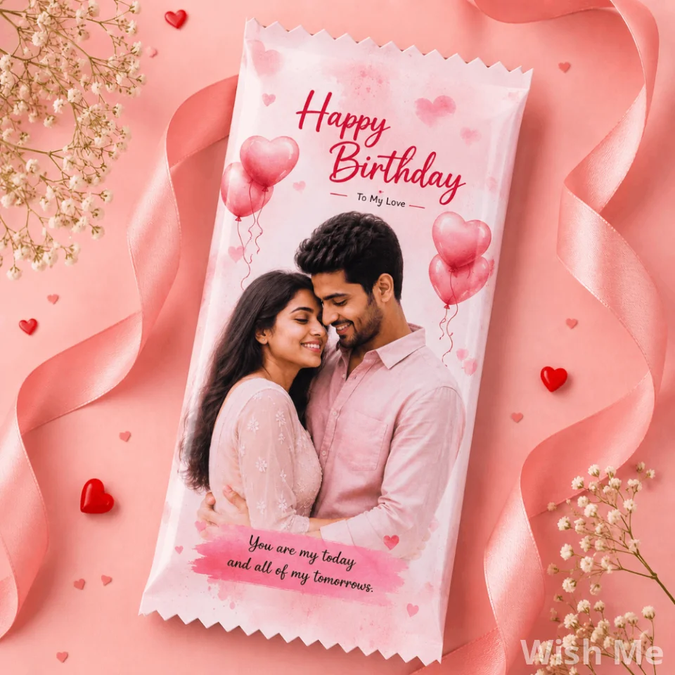 Customized Photo Chocolate Big Size