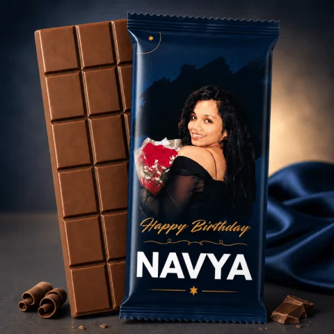 Personalized Photo Chocolate with Nuts