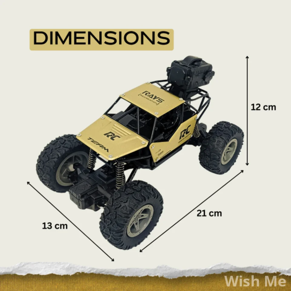 Rock Crawler Metal Remote Car | 1:18 off Road Car with Rechargeable and smoke spray function